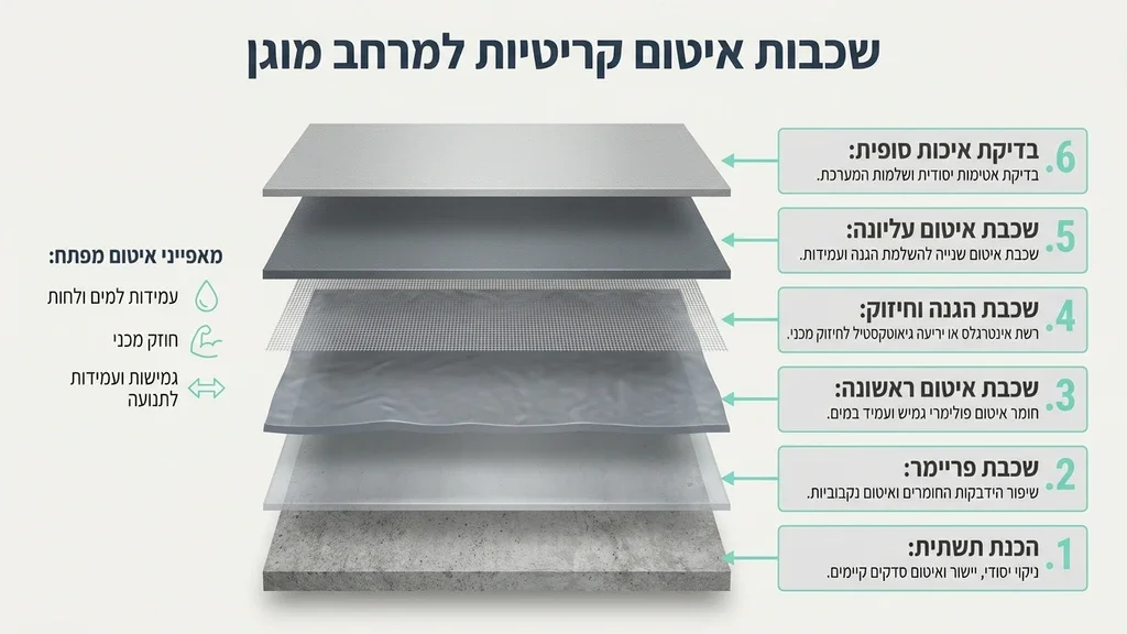 חומרי איטום מקצועיים למרחבים מוגנים